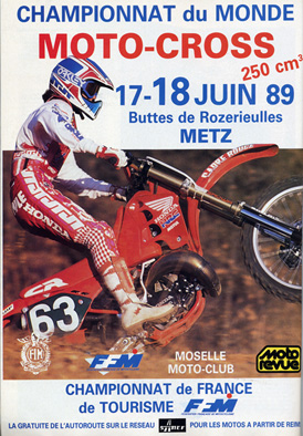 La publicité pour cette épreuve qui se déroule à Metz pour le Grand-Prix de France